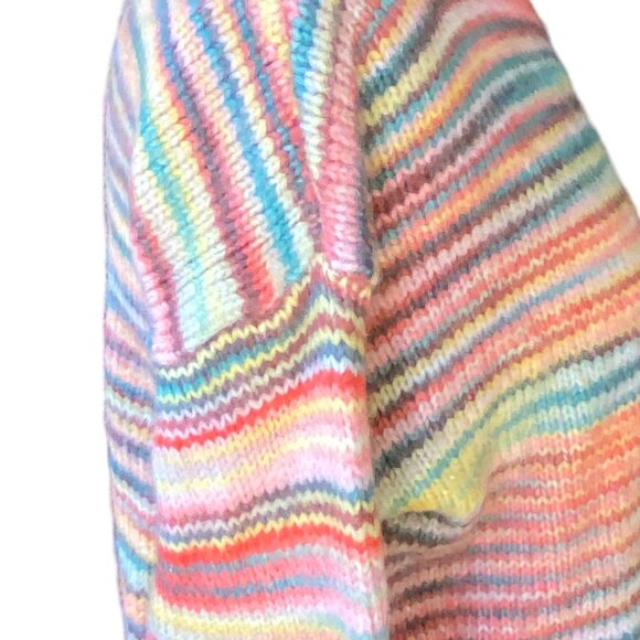 Love Token Holly Space Dye Turtleneck Sweater Sz S Multicolor Coastal Winter - Picture 7 of 13